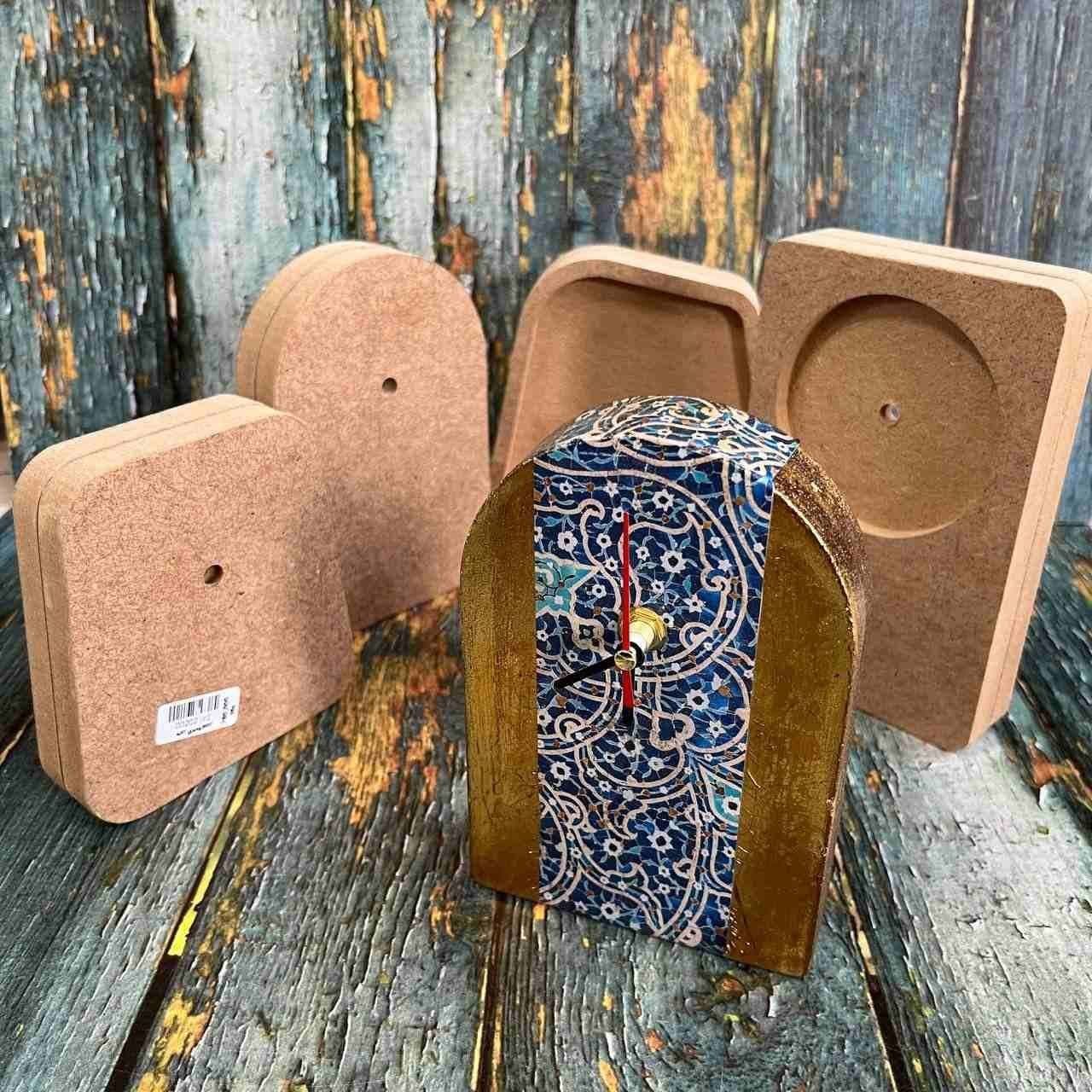 پنج عدد چوب ساخت ساعت از نمای رو به رو
